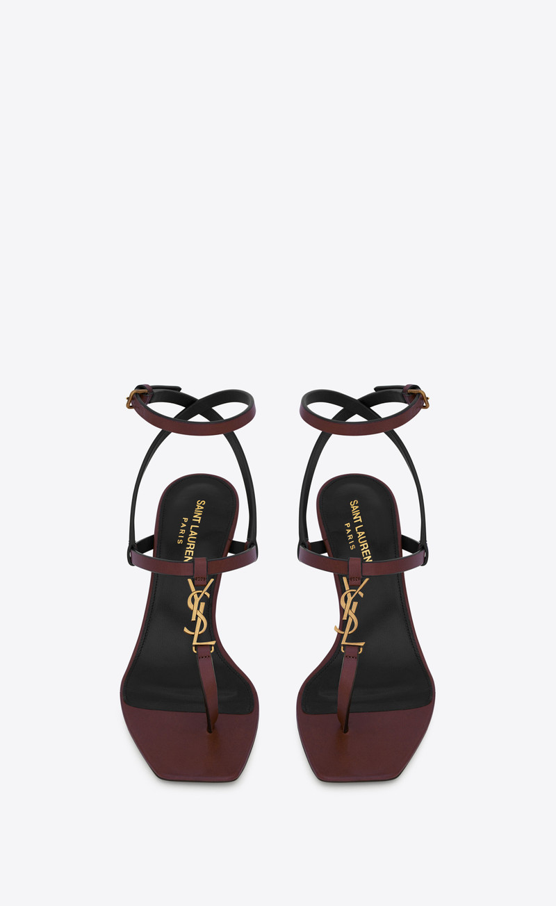 SAINT LAURENT cassandra sandals in smooth leather outlook