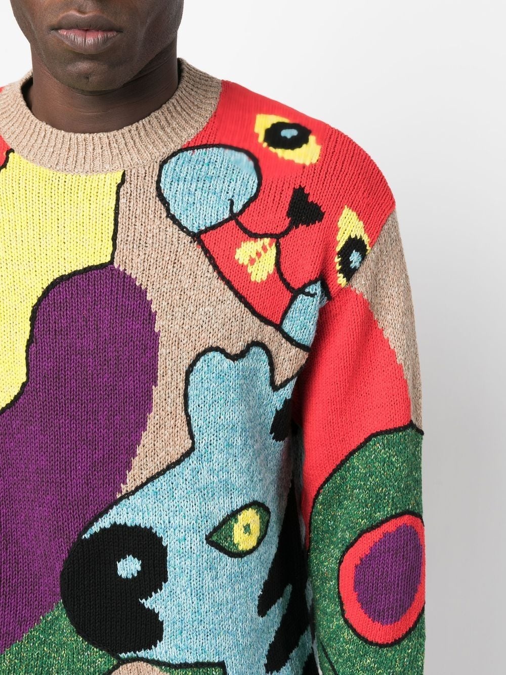 multicolour knitted jumper - 5