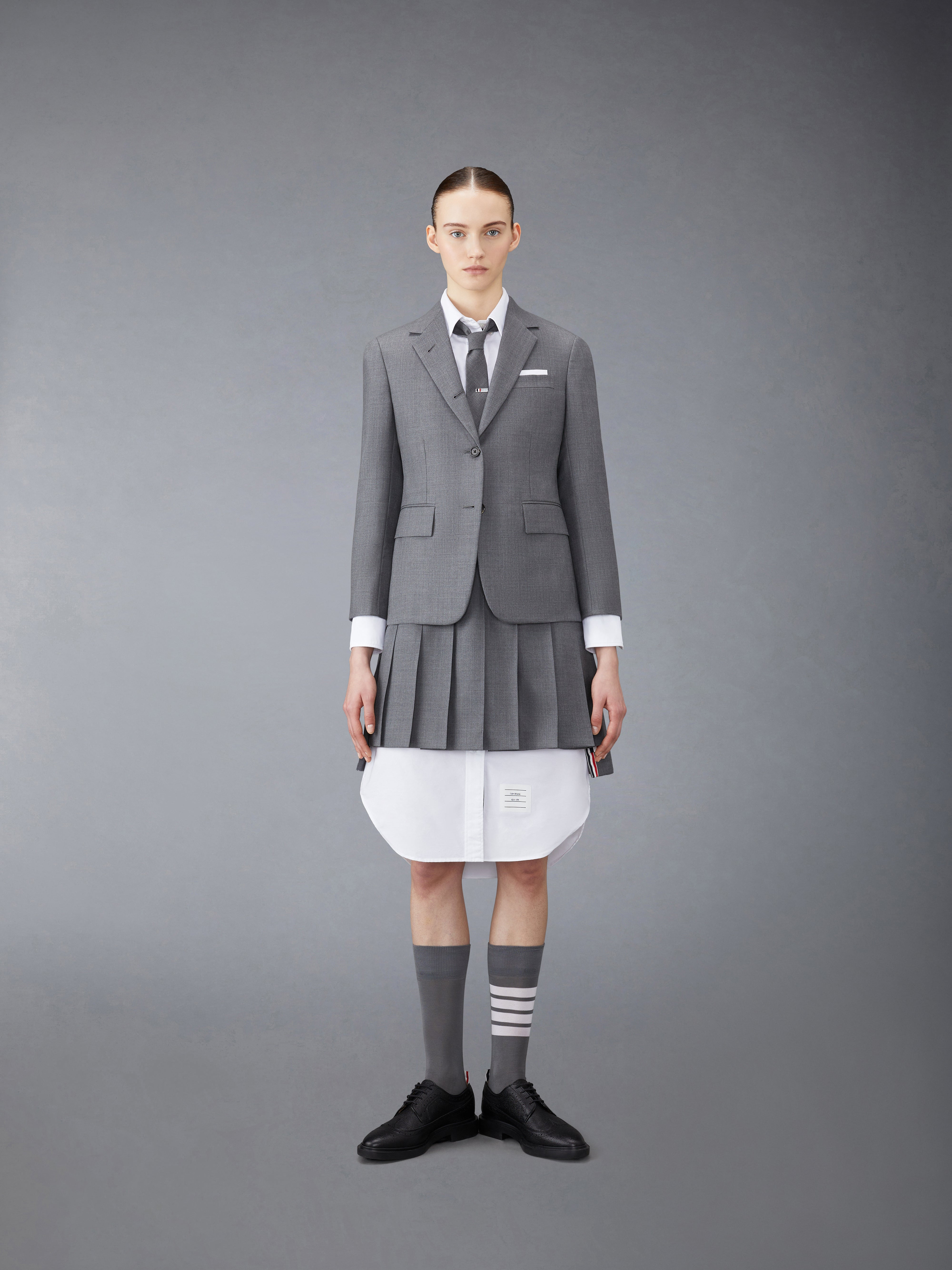 logo-patch cotton shirtdress - 4
