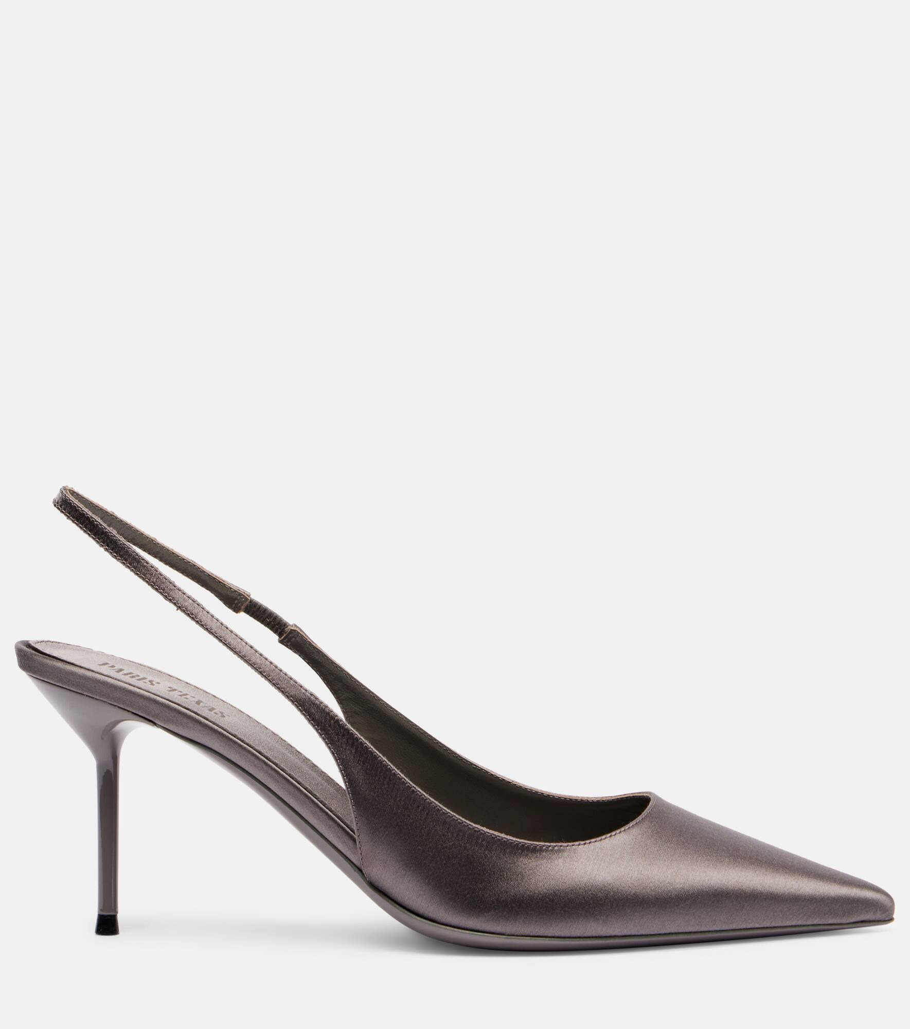 Lidia 70 satin slingback pumps - 4
