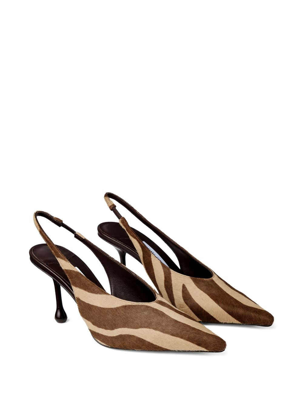 80mm Isa zebra-print slingback pumps - 2
