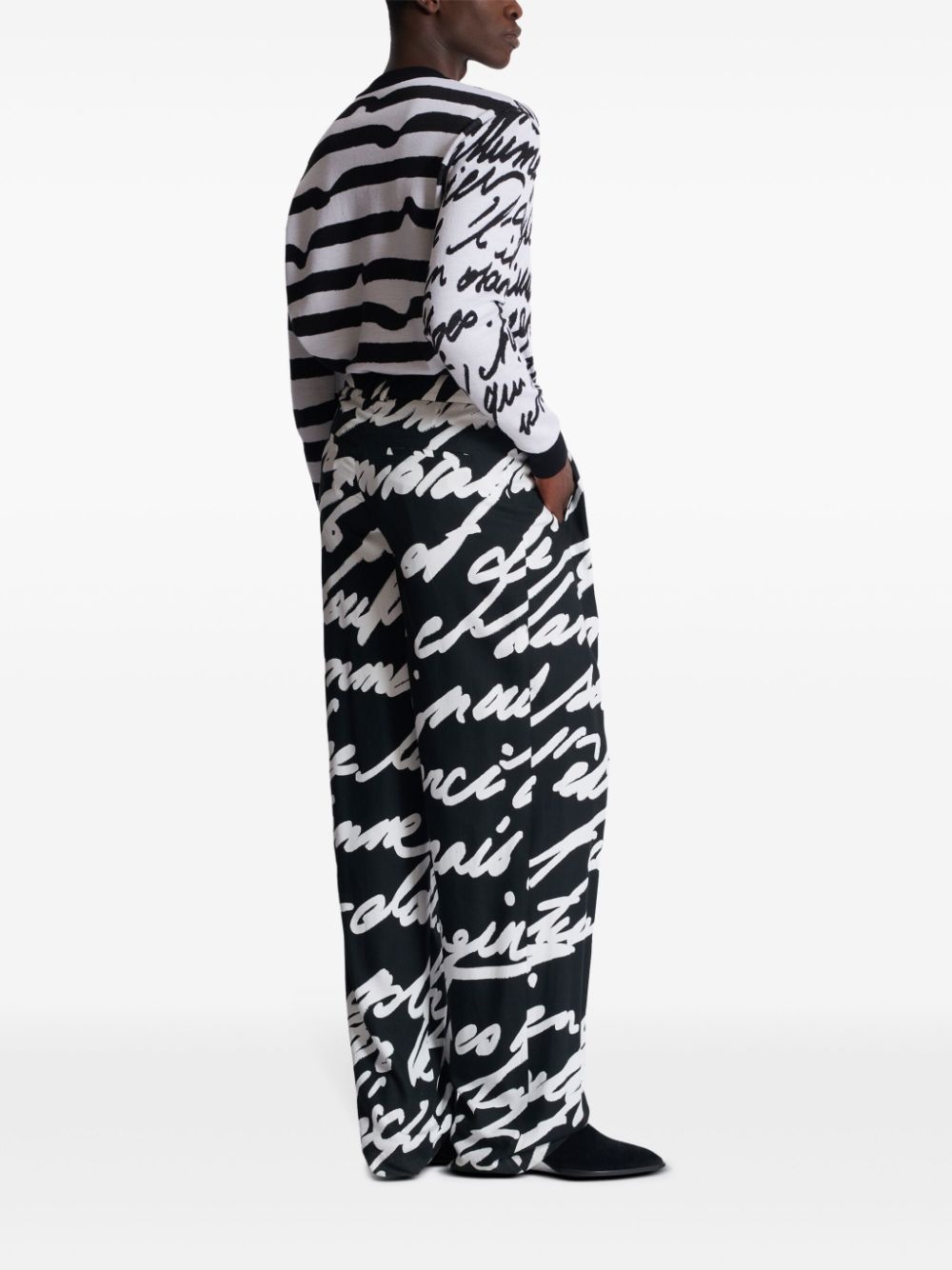 Love Letter pleated trousers - 4