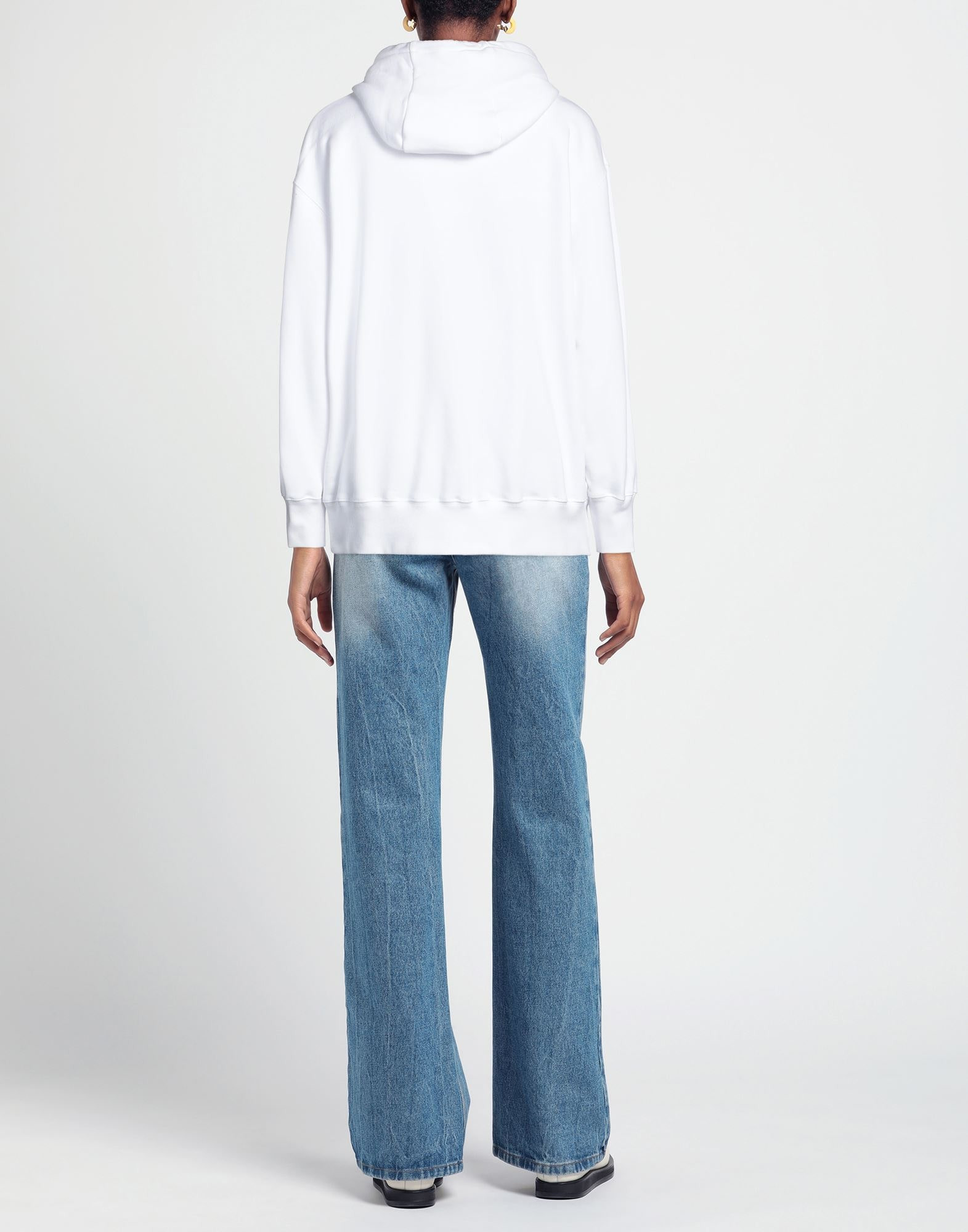 White Women's Hooded Sweatshirt - 3