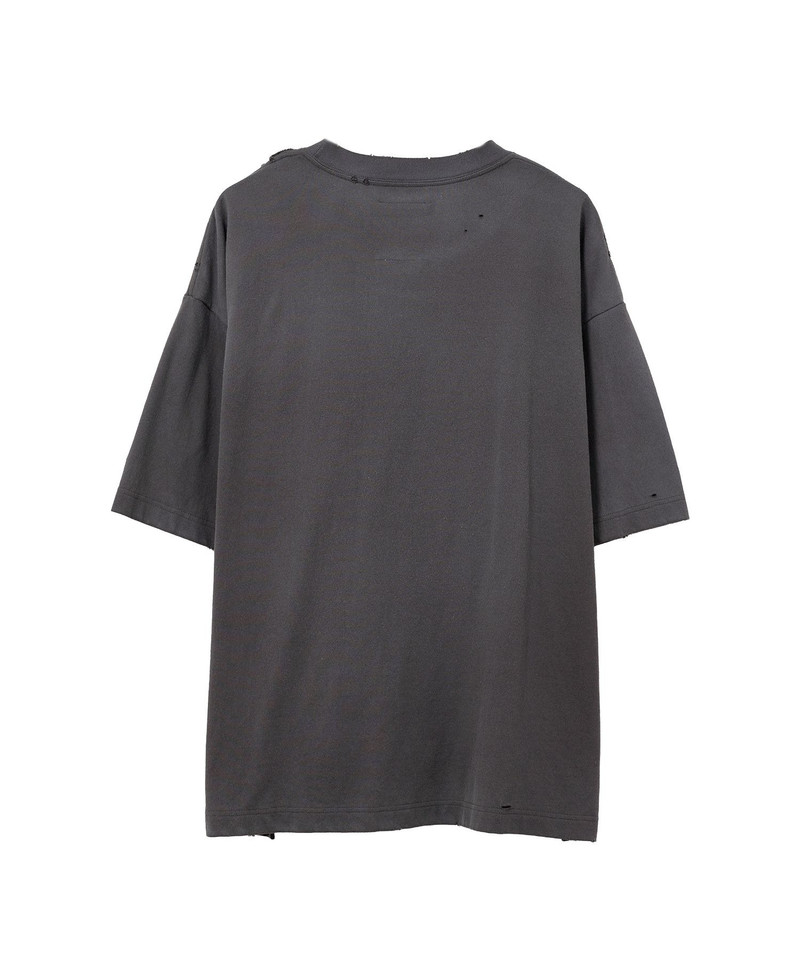 Cat Printed Embellished Distressed T-shirt 24