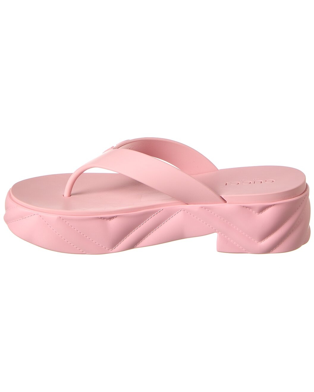 Gucci Logo Rubber Platform Sandal - 2