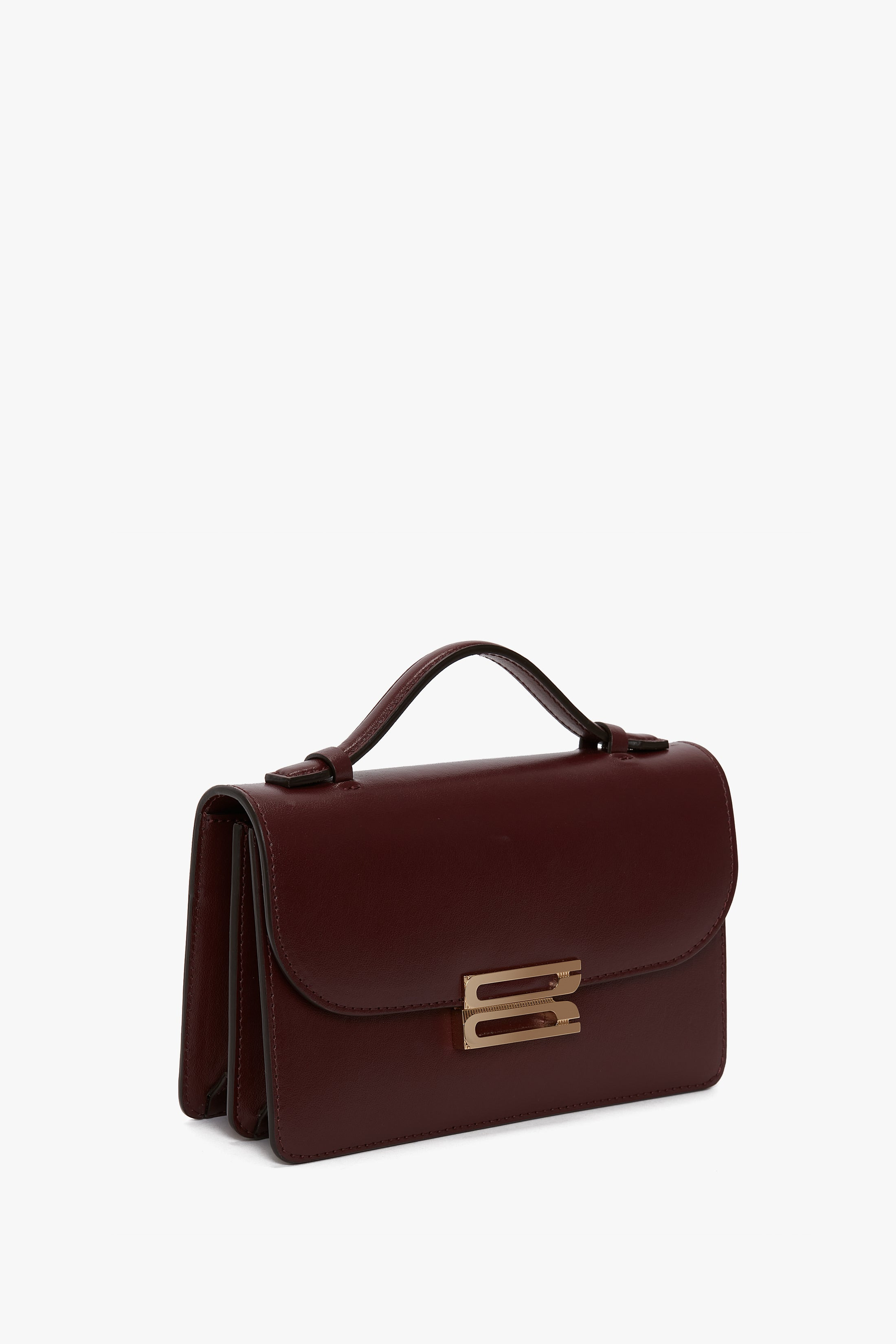 Mini Dorian Bag In Burgundy Smooth Leather - 2