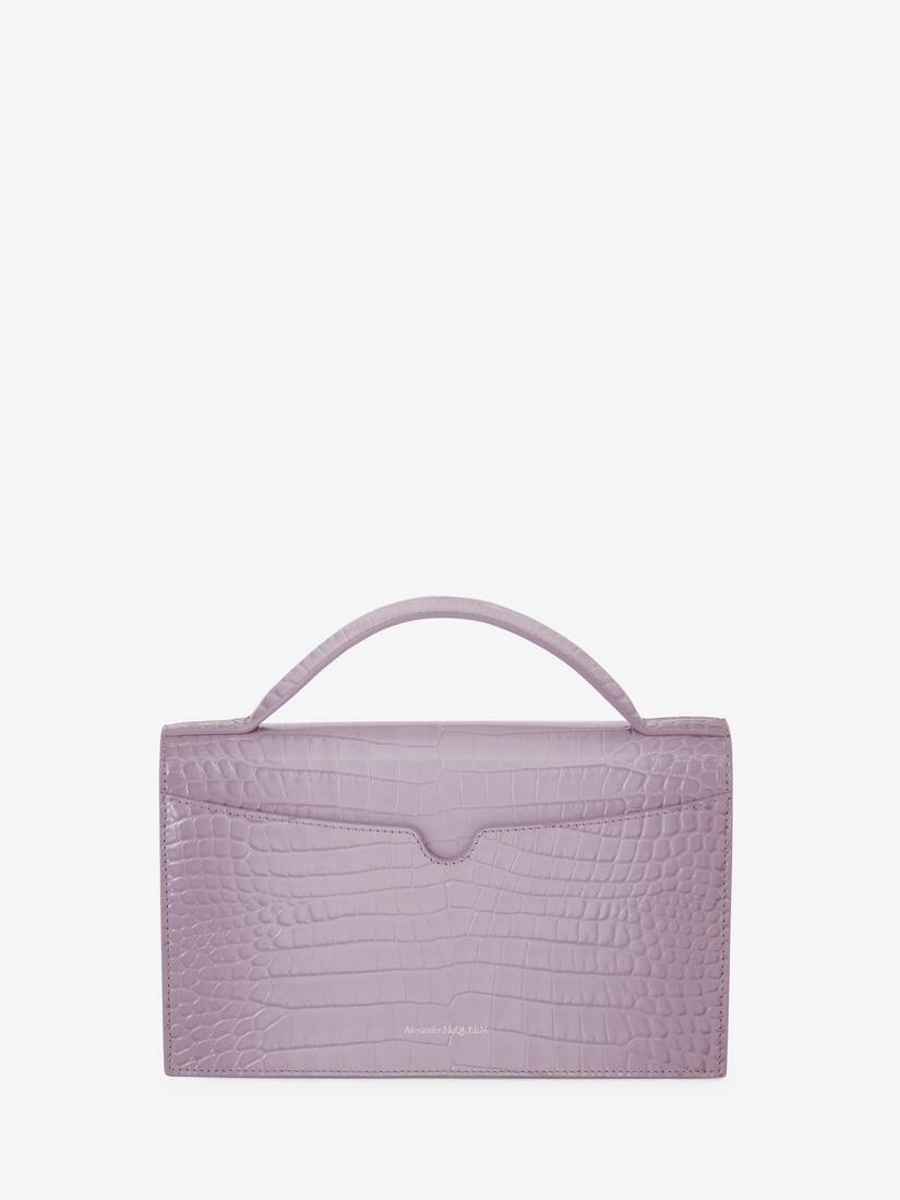 Women's Top Handle Skull Bag in Antique Pink 3