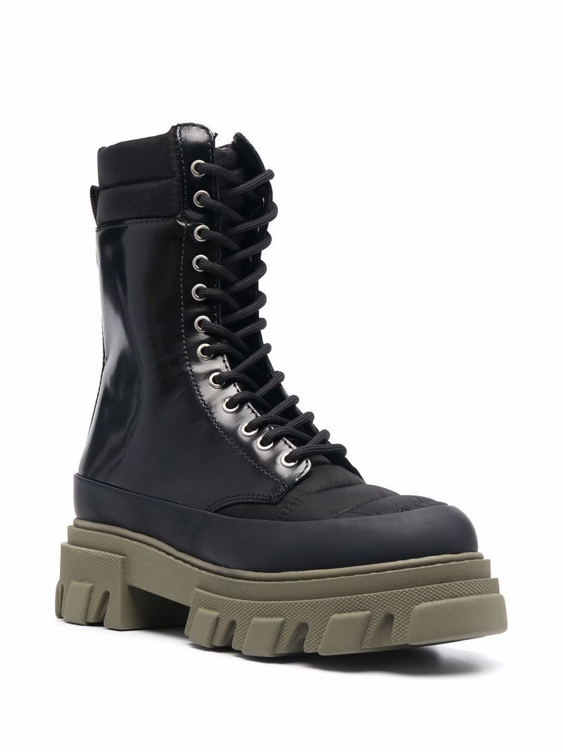 GANNI lace-up combat boots outlook