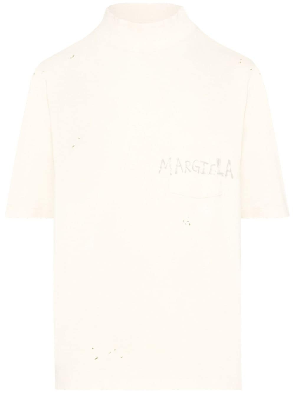 Handwritten cotton T-shirt - 1