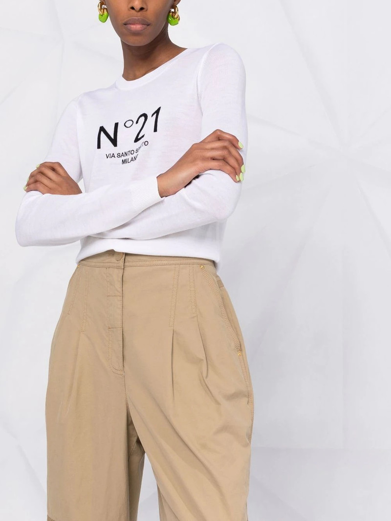 virgin wool logo jumper 5