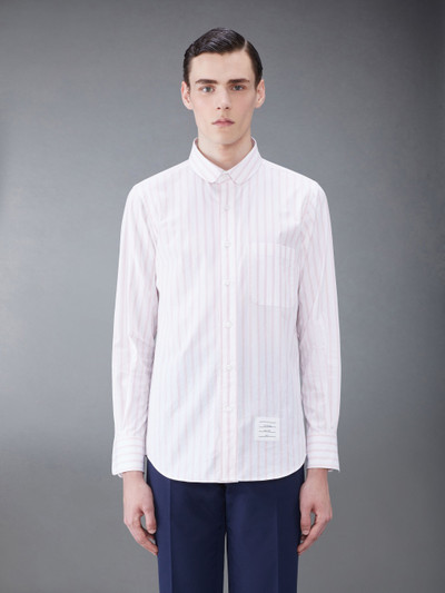 Thom Browne Stripe Poplin Round Collar Shirt outlook
