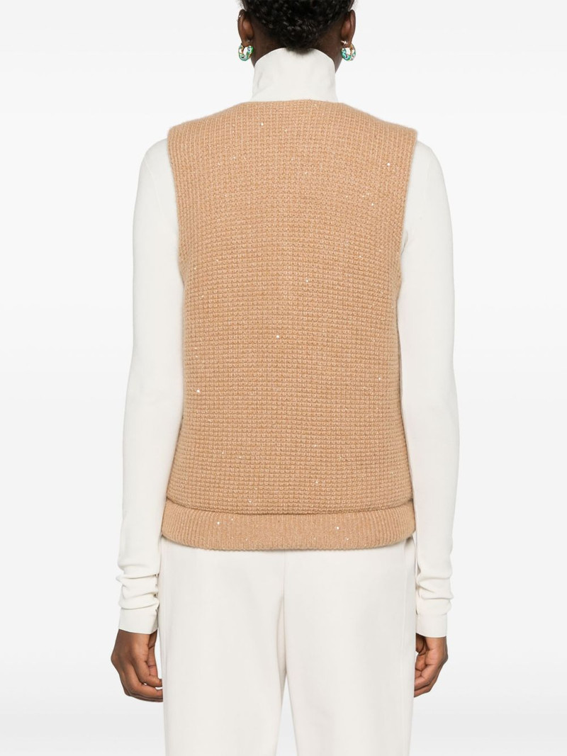 sequin-embellished gilet 4
