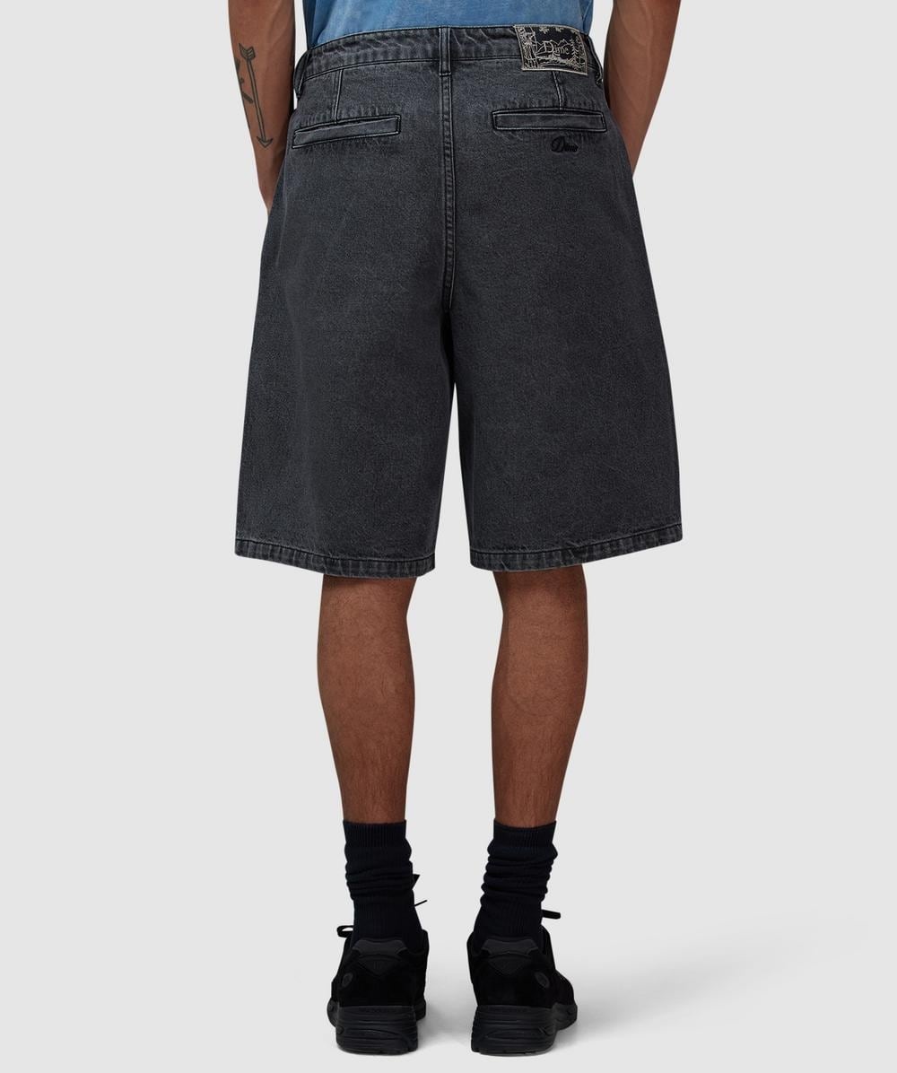 Pleated denim short - 3