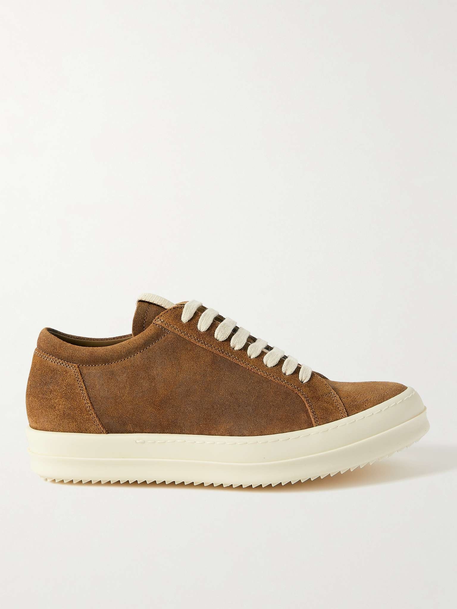 Canvas-Trimmed Suede Sneakers - 1