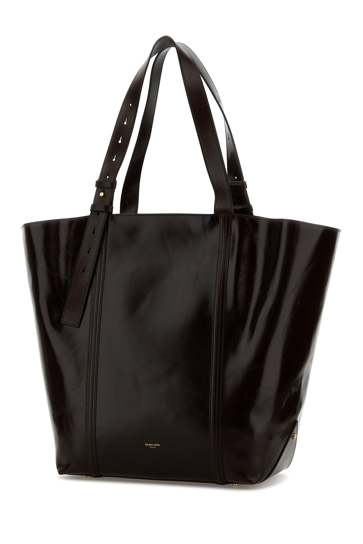 Dark brown leather 24.7 shopping bag - 2