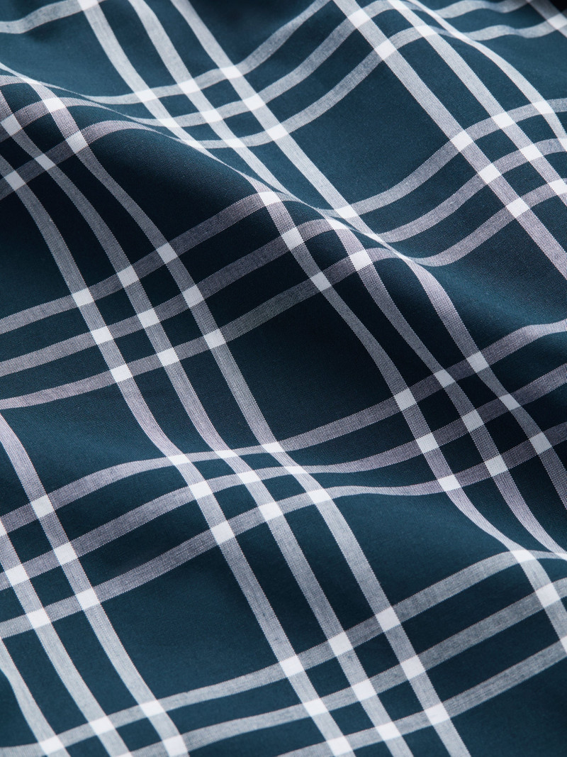 Barker Cotton Pajamas French Blue & White Check 6