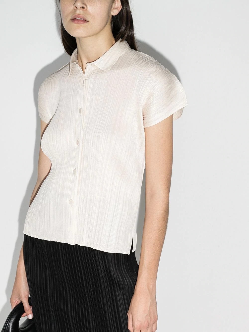 plissé short-sleeve shirt - 2