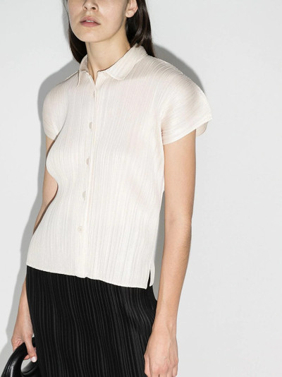 Pleats Please Issey Miyake plissé short-sleeve shirt outlook