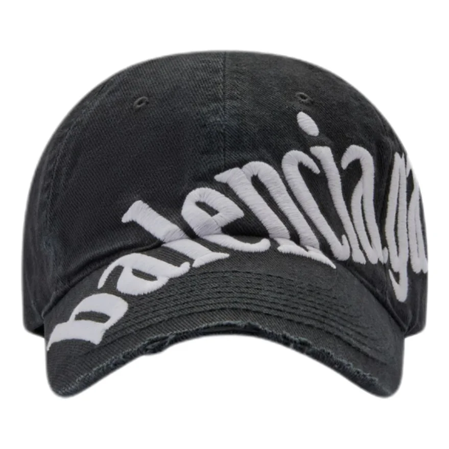 Balenciaga Diagonal Logo Baseball Cap 'Black White' 680738410B21077 - 1
