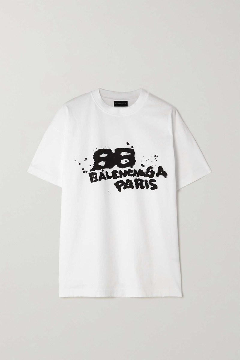 Printed cotton-jersey T-shirt - 1