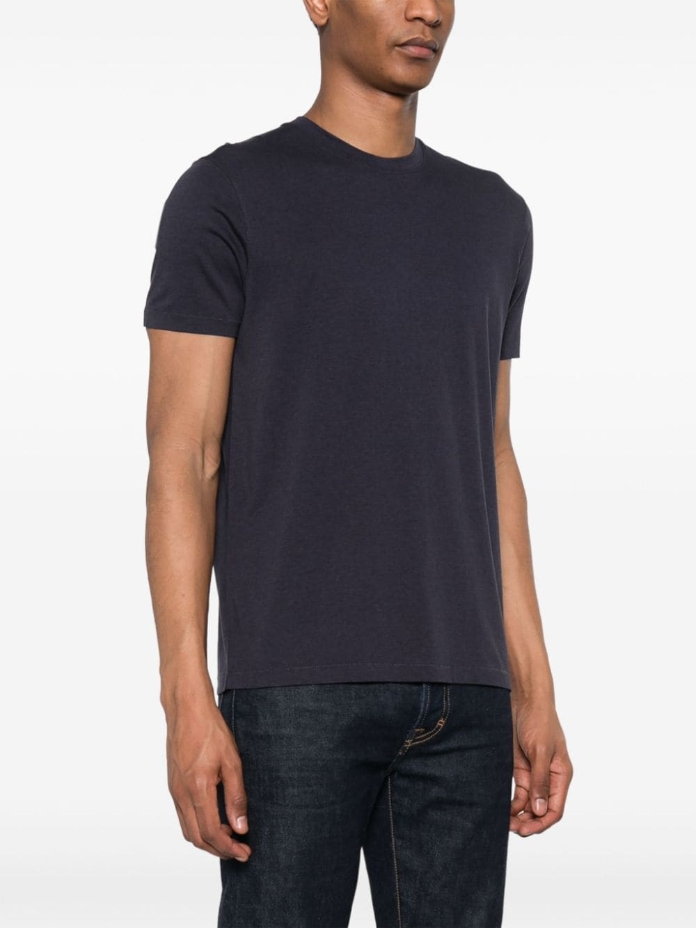 logo-embroidered T-shirt - 3