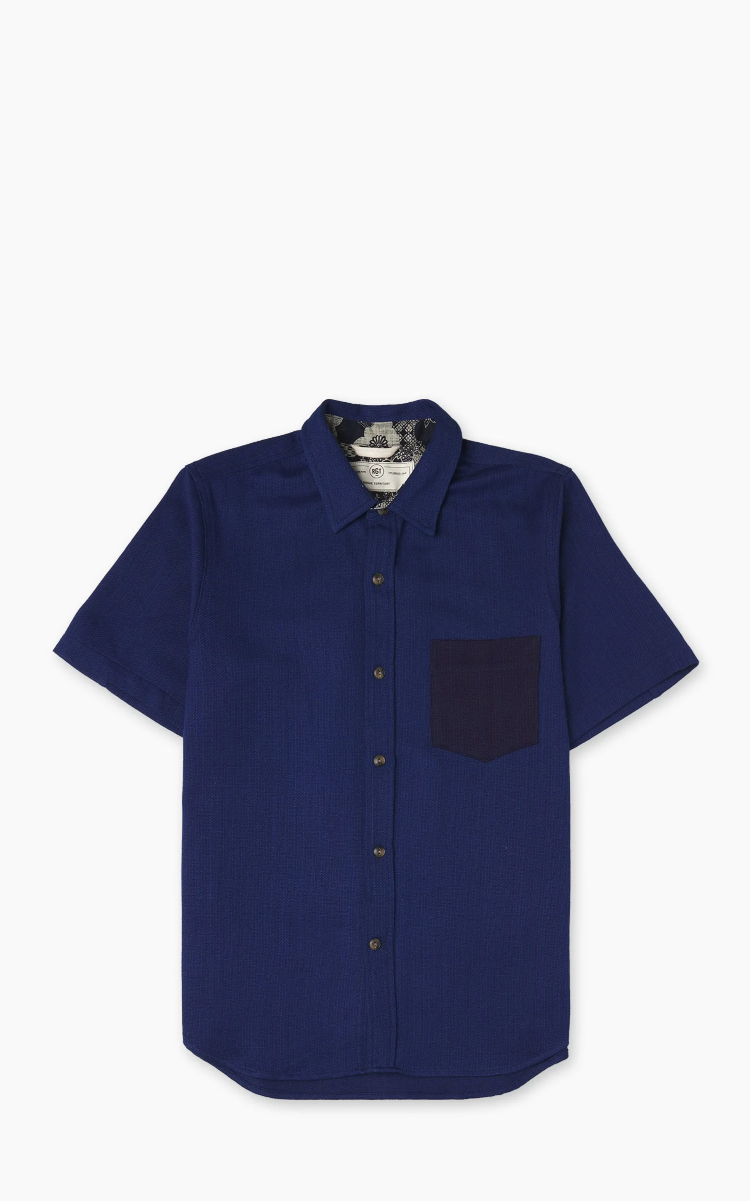 ROGUE TERRITORY OXFORD SHIRT INDIGO CONTRAST - 1