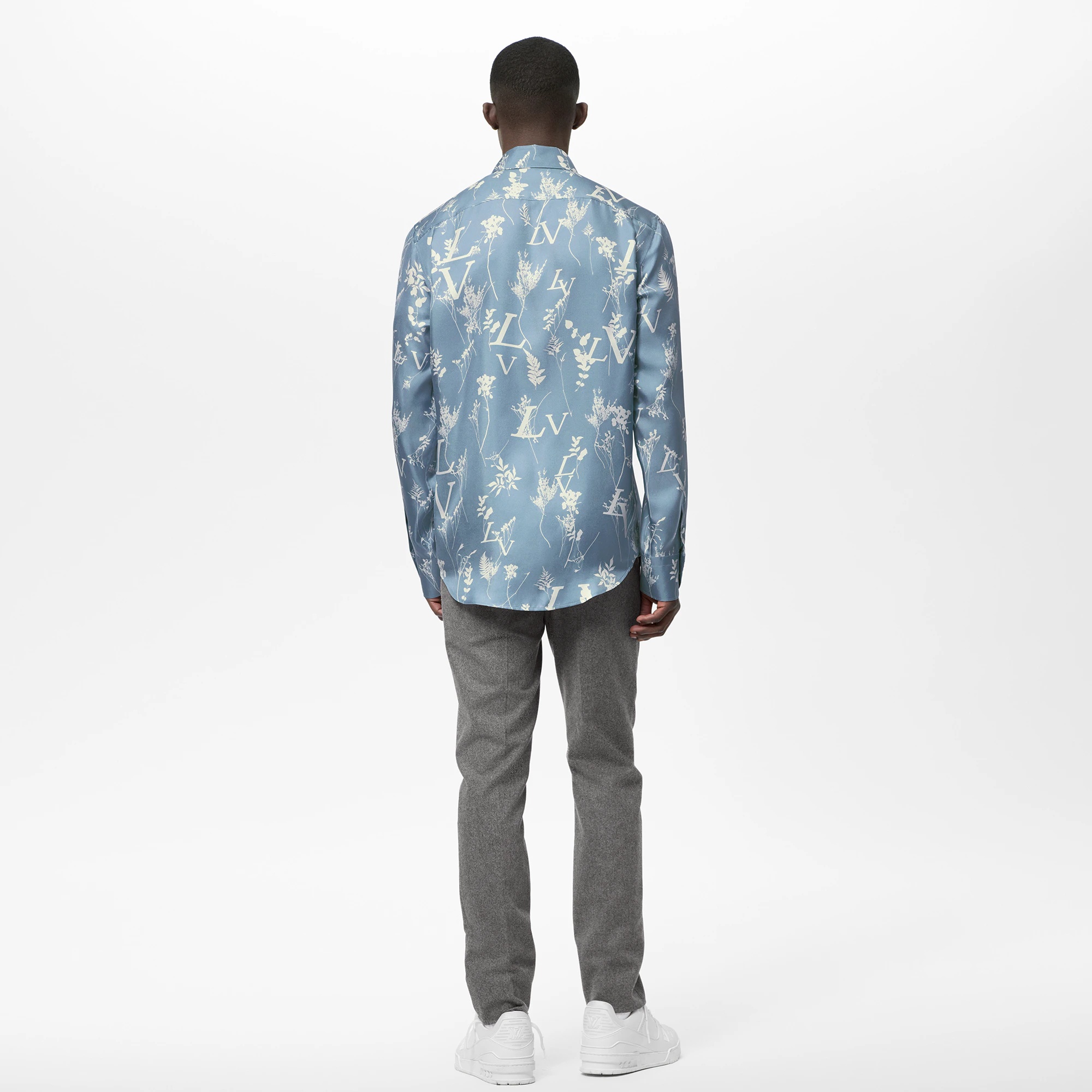 LV Printed Leaf Regular Shirt - 3