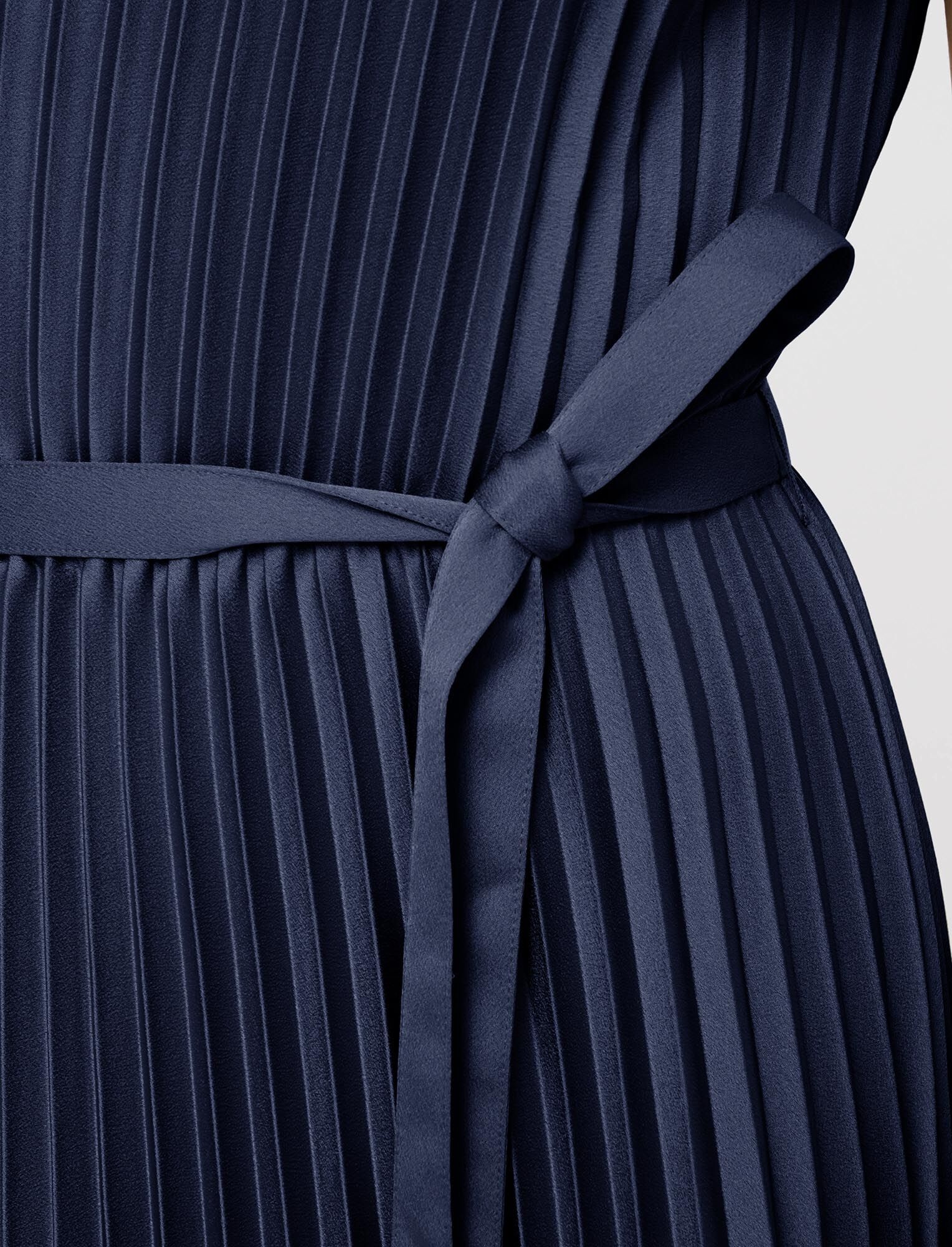 Volta Knit Weave Plissé Dress - 5