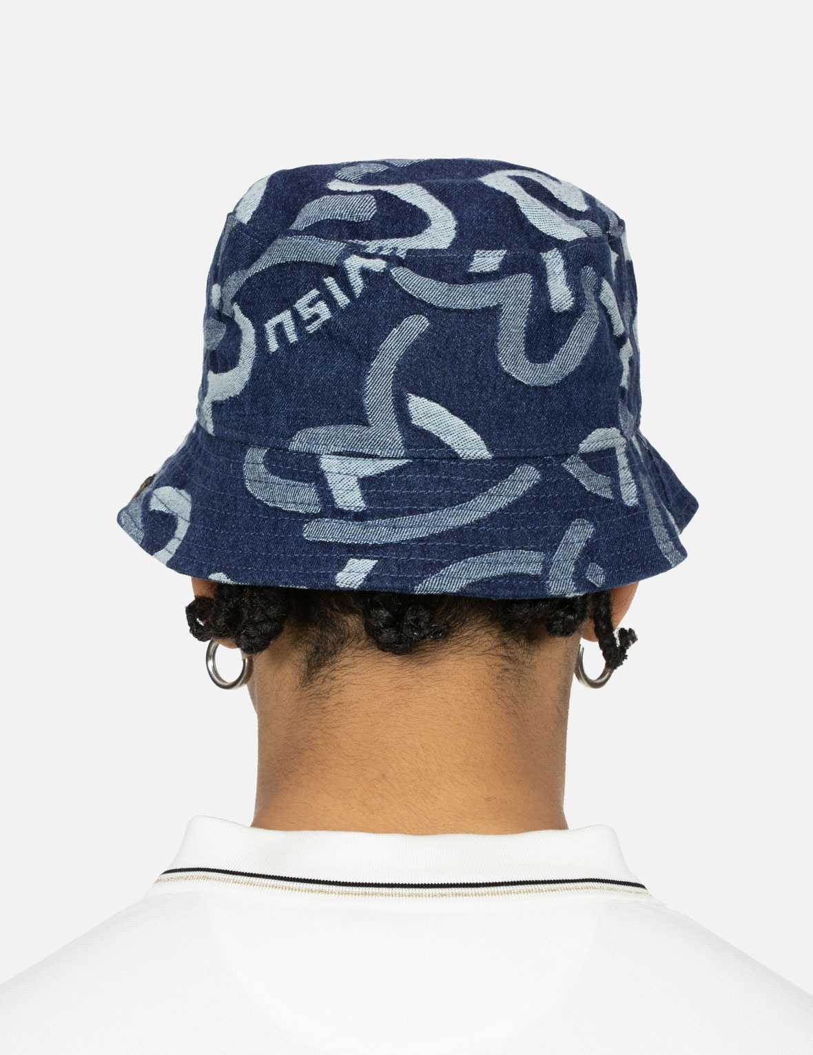 ALLOVER SEAGULL JACQUARD DENIM BUCKET HAT - 6
