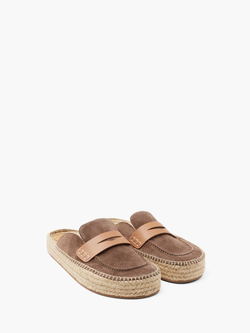 SUEDE ESPADRILLE LOAFER MULES - 2