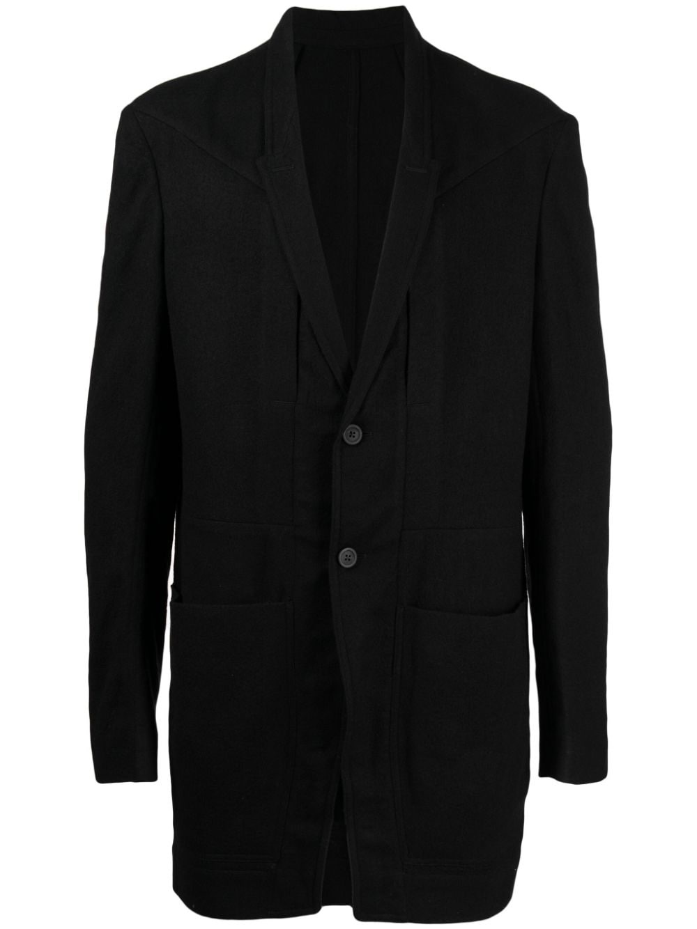 Rick Owens single-breasted wool blazer | REVERSIBLE