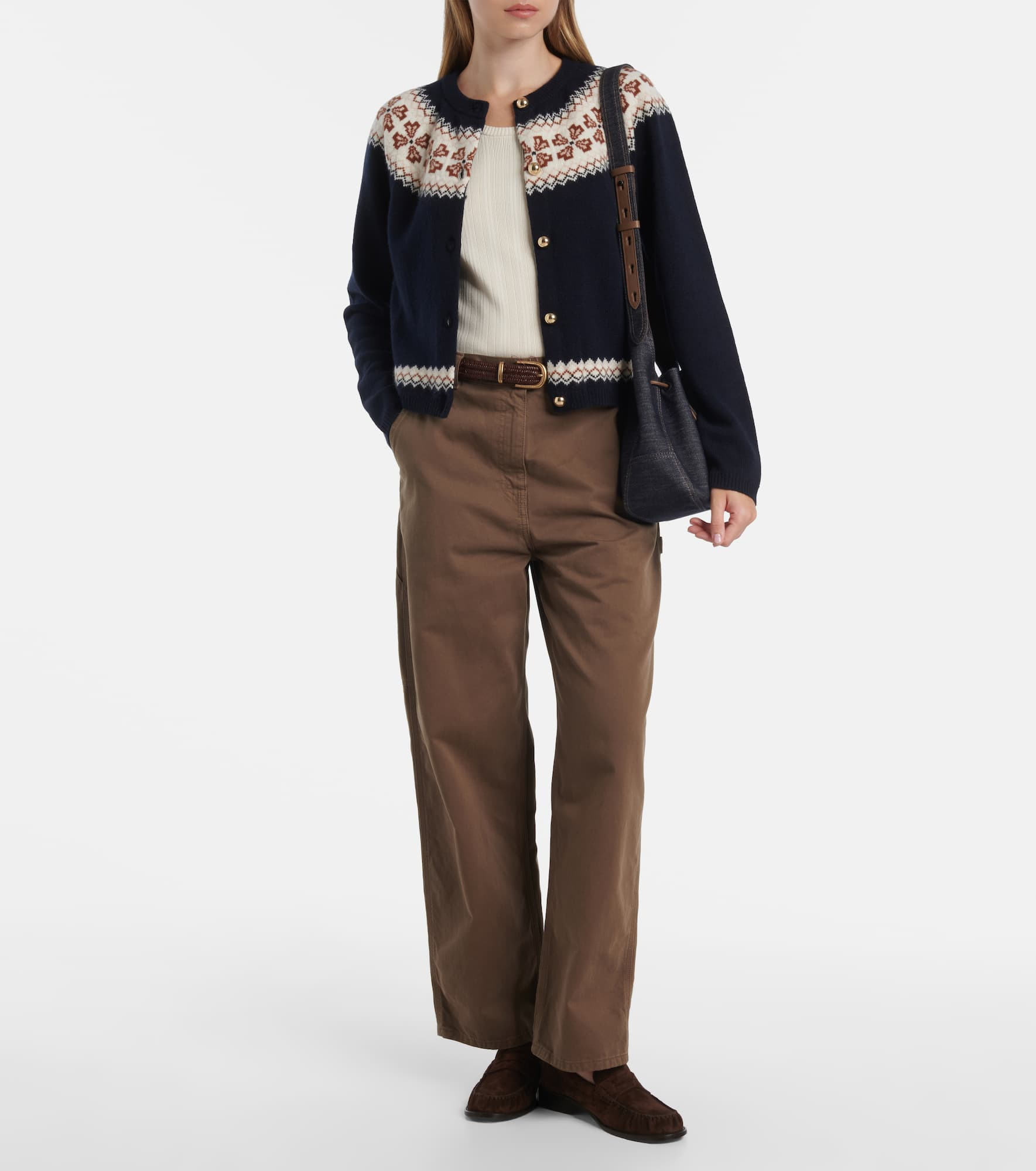 Fair Isle cashmere cardigan - 2