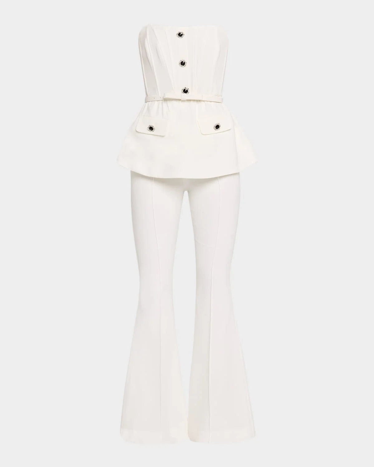 Stretch Crepe Jumpsuit - 1