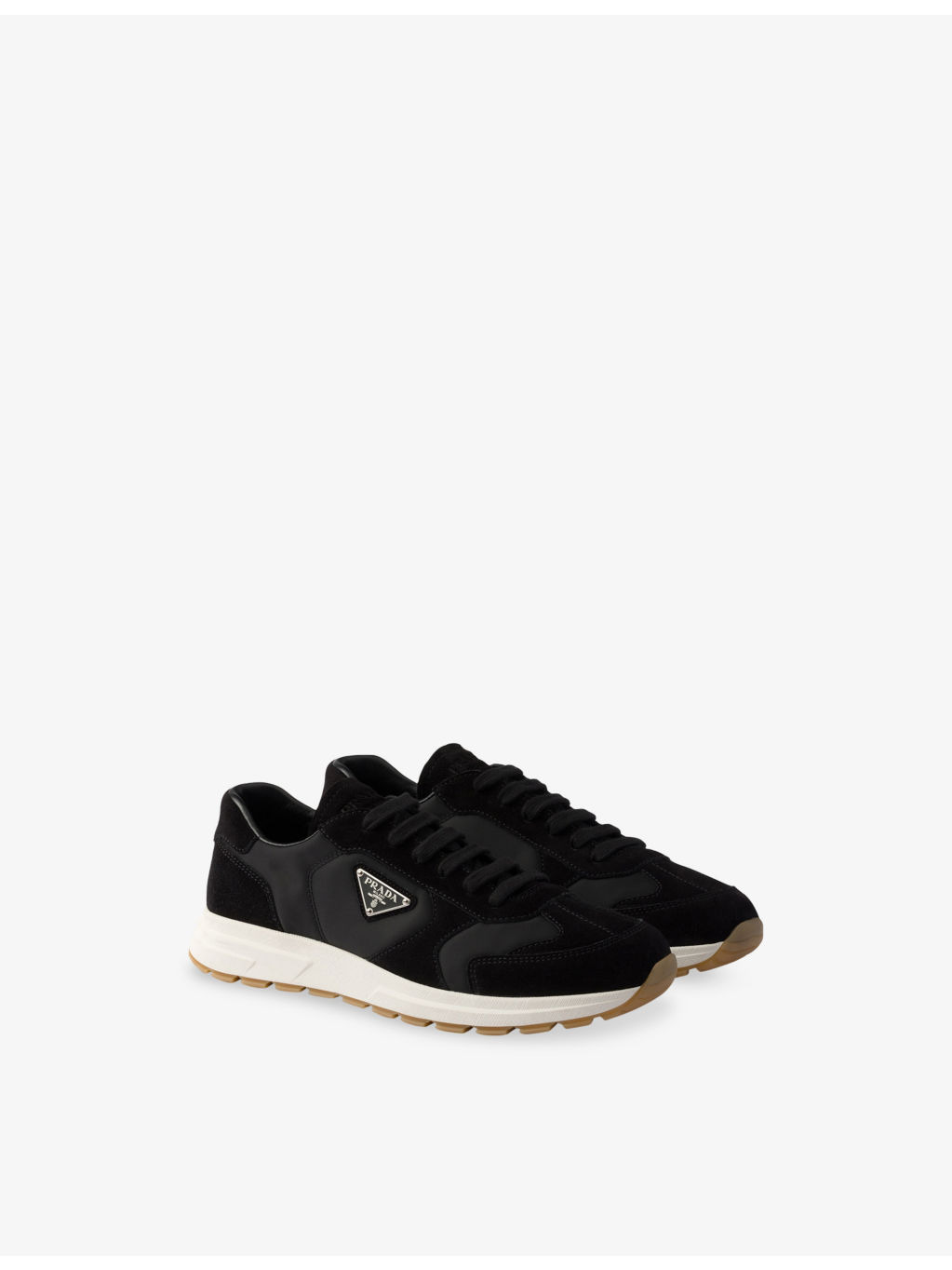 Prax Suede and Woven Trainers - 4