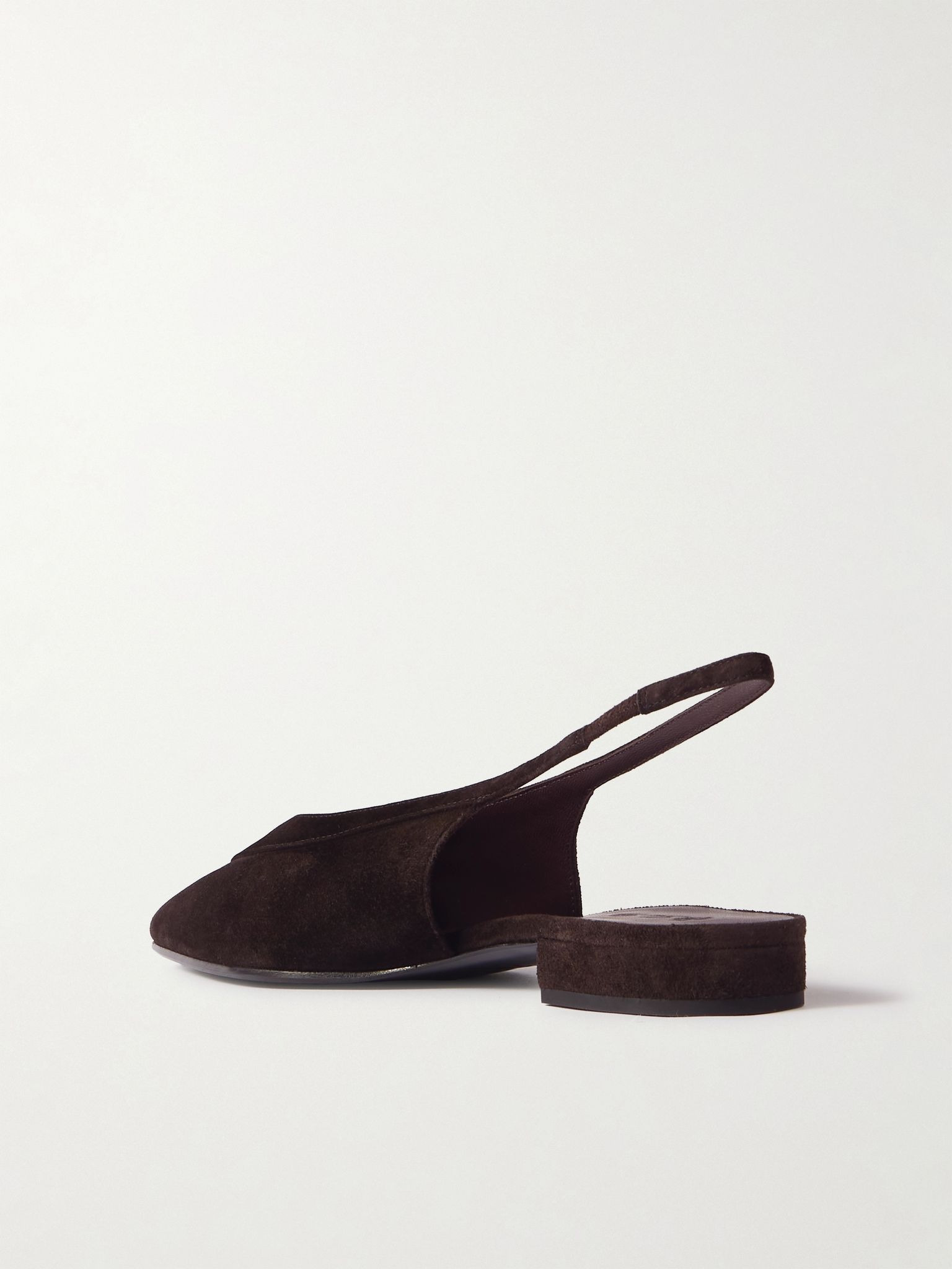 Rebecca layered suede slingback flats Brown - 3