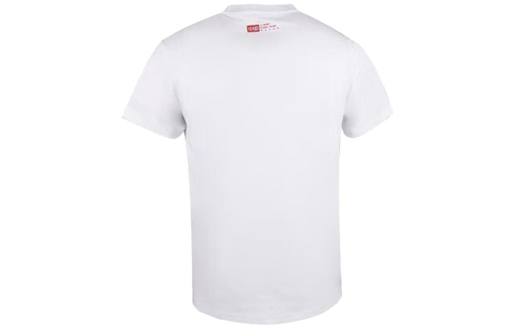Li-Ning Lifestyle Sportswear Premium Tee 'White Red' AHSS983-3 - 2
