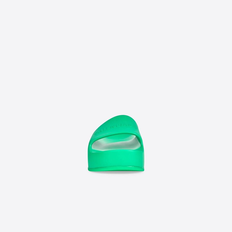 Women's Chunky Slide Sandal  in Green 3
