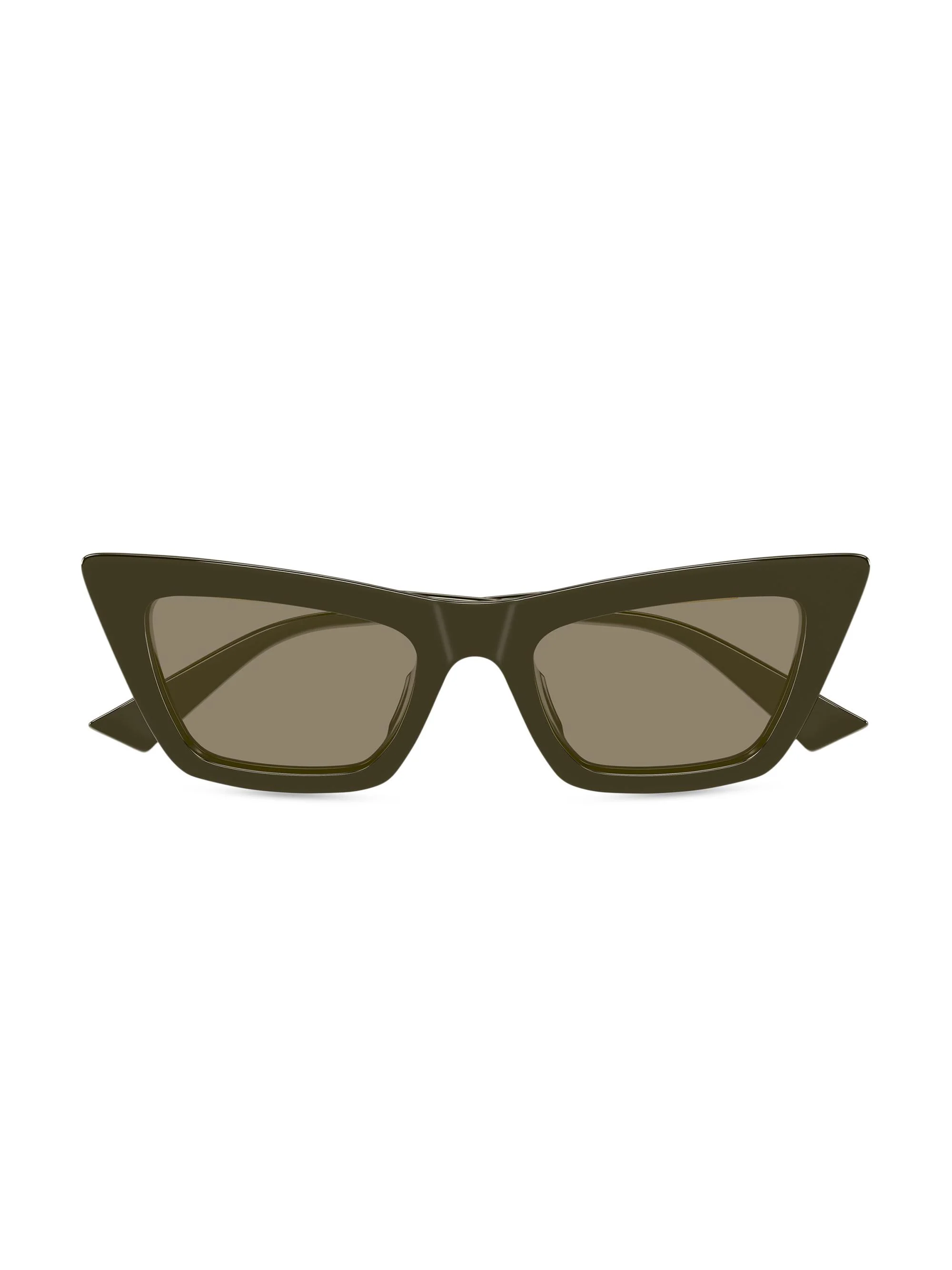Women's Snap Ribbon 53MM Cat-Eye Sunglasses - Green - 1