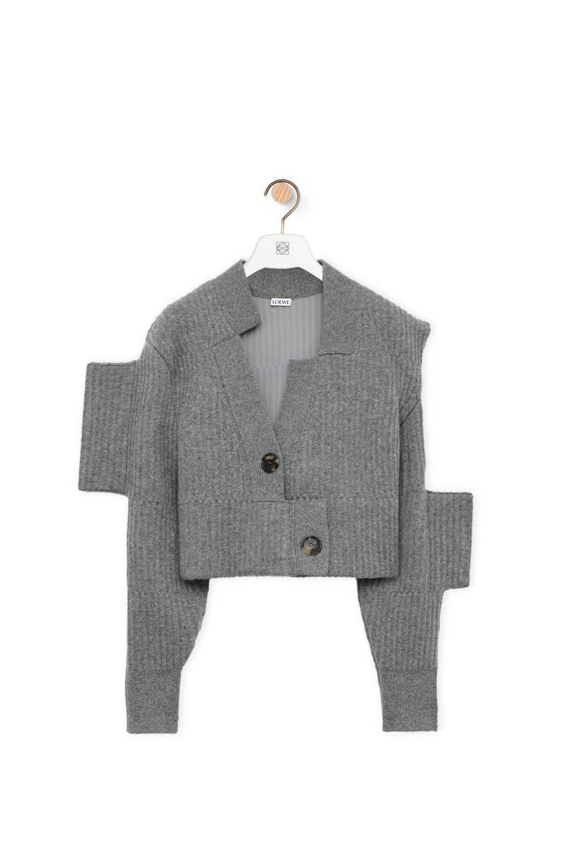 Distorted cardigan in cashmere 1