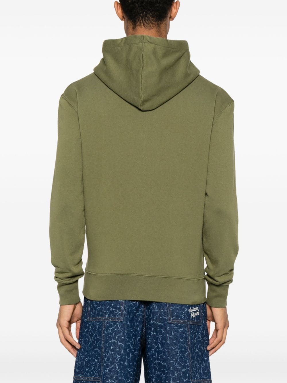 Chillax-Fox motif cotton hoodie - 4