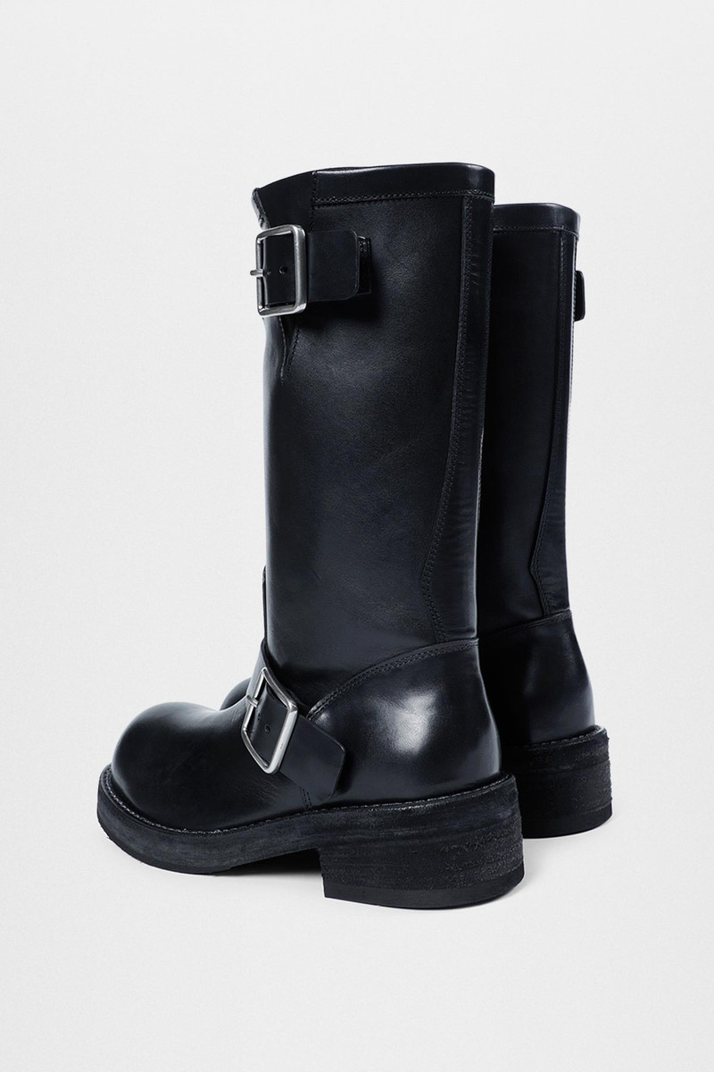 Sarith Engineer Biker Boots with Buckles 4