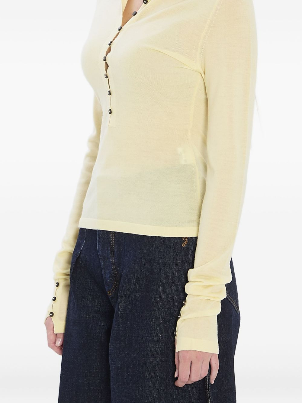 button-detail polo top - 2