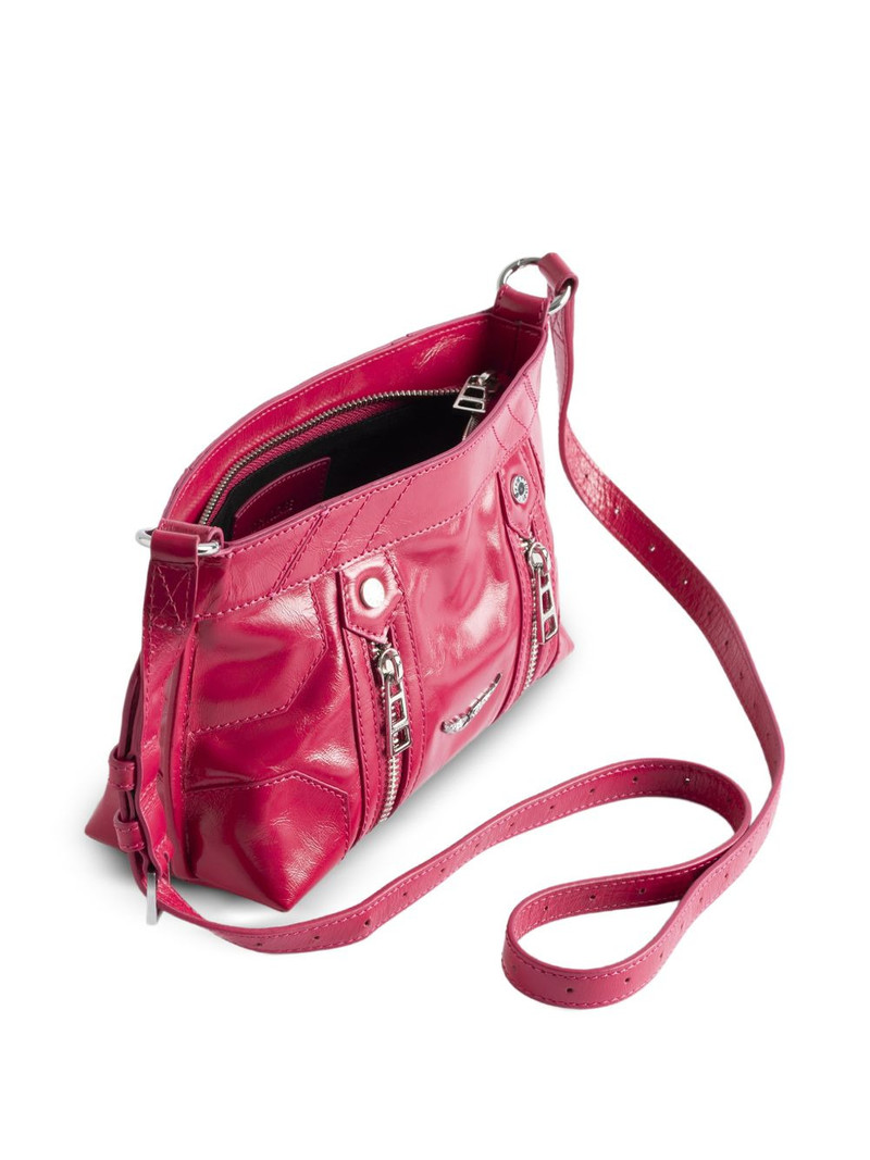Sunny Mood zipped patent satchel bag 4