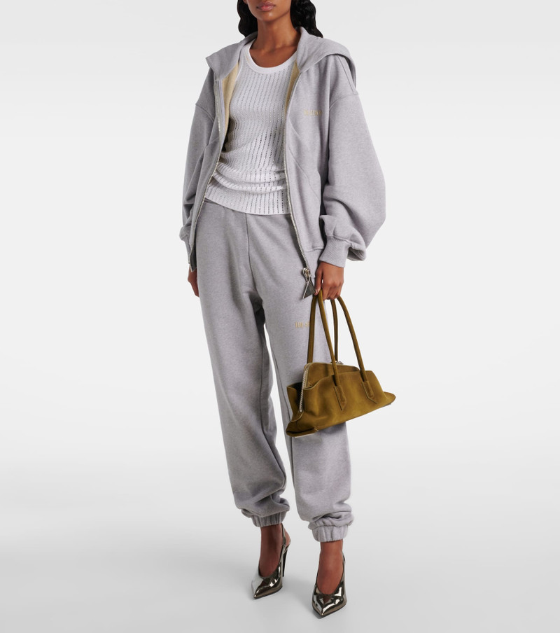 THE ATTICO La Passeggiata Small suede tote bag outlook