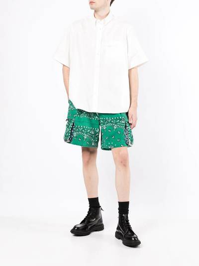 sacai shortsleeved oversized shirt outlook