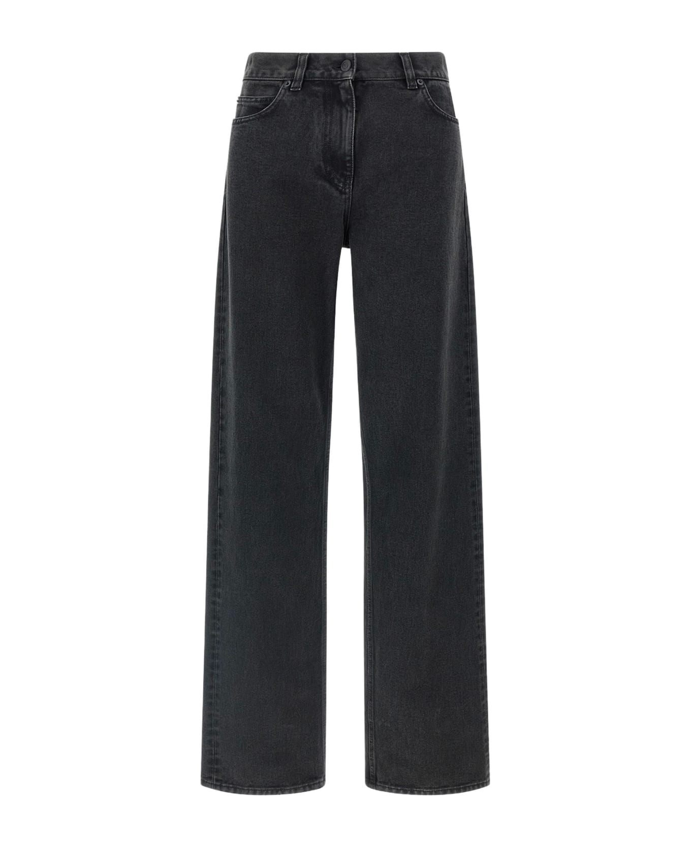 Black Cotton Jeans - 1