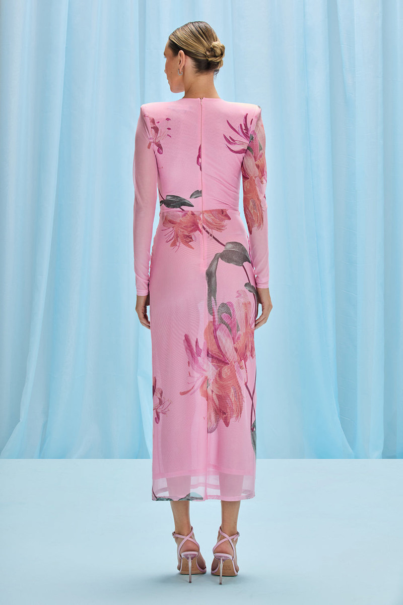 PatBO HONEY FLOWER TULLE MIDI DRESS outlook