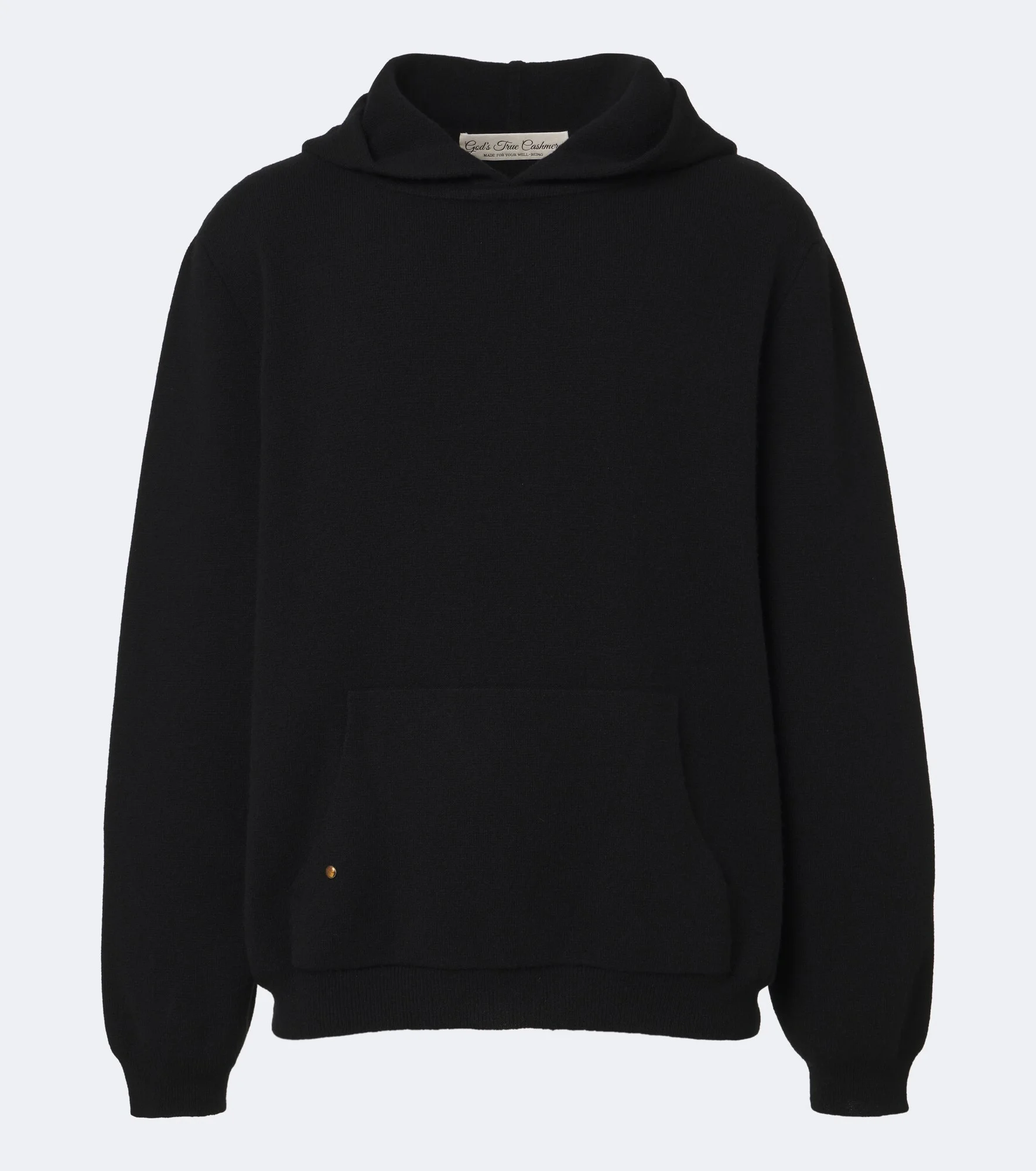 Cashmere hoodie with tiger's eye - 1