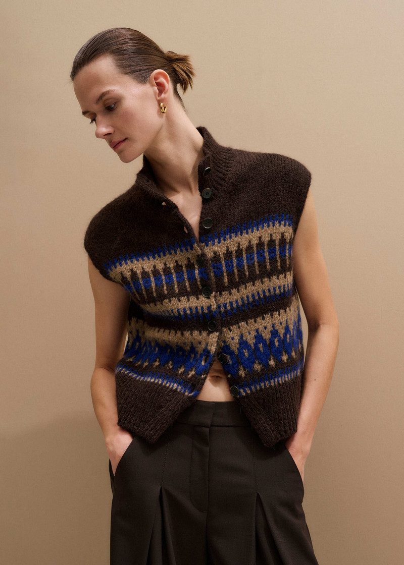 Relaxed Button Vest 6