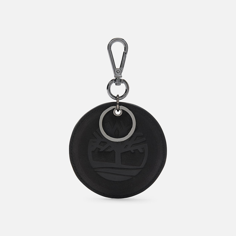 Round 2-Sided Leather Key Ring 1